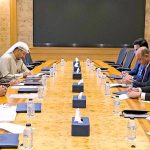 Federal Minister meets with the Director General of the Kuwait Fund for Economic Development, Mr. Waleed Shamlan Ahmad.