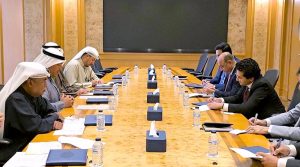 Federal Minister meets with the Director General of the Kuwait Fund for Economic Development, Mr. Waleed Shamlan Ahmad.