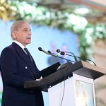 Prime Minister Muhammad Shehbaz Sharif addresses the Christmas ceremony at PM House.