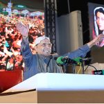 President Asif Ali Zardari addresses a public gathering on the occasion of the 18th death anniversary of Shaheed Mohtarma Benazir Bhutto at Garhi Khuda Bakhsh.
