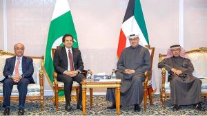Federal Minister for Petroleum, Ali Pervaiz Malik, meets with Kuwait’s Minister of Finance and Renewable Energy and Chairman of the Kuwait Investment Authority, Dr. Subaih Al-Mukhaizeem.
