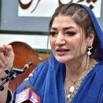 MPA Farah Azeem addressing a press conference regarding Army Public School Peshawar tragedy at press club Quetta.