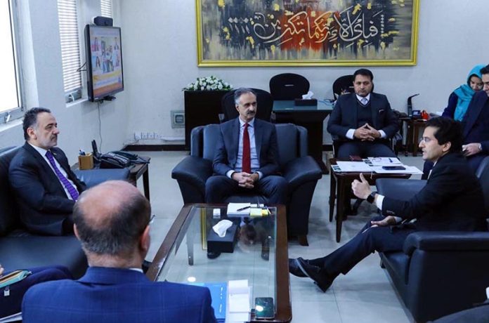 Federal Minister for Petroleum Ali Pervaiz Malik meets with Irfan Neziroglu, Ambassador of the Republic of Turkey to Pakistan,. in federal capital