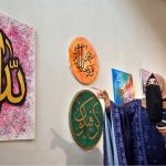 Art enthusiasts taking a keen interest in the calligraphy artworks on display at an exhibition showcasing the remarkable talent of students from PNCA’s ongoing Calligraphy Classes. The exhibition reflects their dedication, creativity, and artistic growth throughout the course.