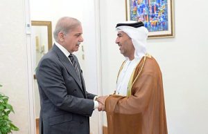 H.E. Salem Mohammed Salem Al Bawab Al Zaabi, Ambassador of the United Arab Emirates to Pakistan calls on Prime Minister Muhammad Shehbaz Sharif.