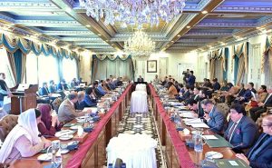 Prime Minister Muhammad Shehbaz Sharif chairs the Federal Cabinet Meeting.