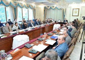 Prime Minister Muhammad Shehbaz Sharif chairs meeting of the Federal Cabinet Committee on Energy.
