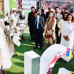 Ms. Misbah Khar, Ambassador for the Inter-Parliamentary Speakers' Conference (ISC) and Advisor to the Chairman Senate, visits and witnesses an exhibition at Metropolitan International United College (MIUC), H-8 Campus