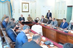 Prime Minister Muhammad Shehbaz Sharif chairs a meeting regarding the working group constituted for reforms in Pakistani ports.