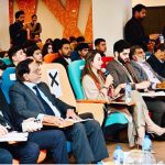 Ms. Misbah Khar, Ambassador for the Inter-Parliamentary Speakers' Conference (ISC) and Advisor to the Chairman Senate, addresses the audience as Guest of Honour at Metropolitan International United College (MIUC), H-8 Campus