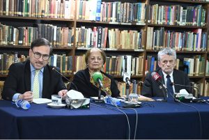 Ambassador of the Republic of Austria Wolfgang Oliver Kutschera addressing the members of The Pakistan Institute of International Affairs.