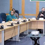 Senator Dr. Afnan Ullah Khan, Convener of the Sub-Committee of the Senate Standing Committee on Science and Technology, presides over a sub-committee meeting at Parliament Lodges