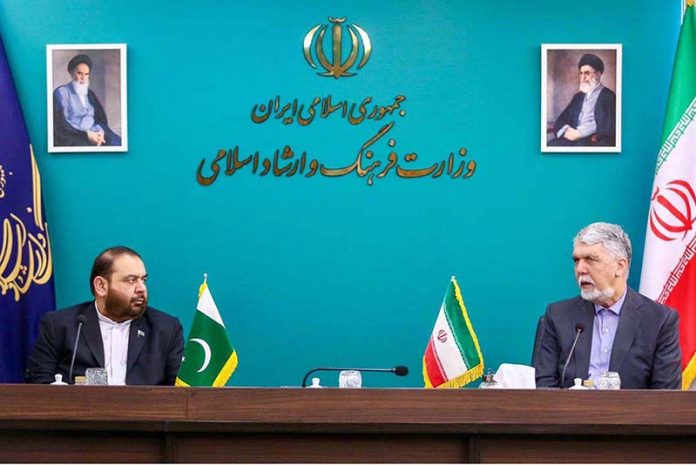Federal Minister for National Heritage and Culture, Aurangzeb Khan Khichi, in a cordial meeting in with Iranian Minister of Culture and Islamic Guidance, Seyed Abbas Salehi