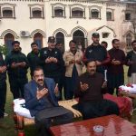 Advisor to the Prime Minister, Senator Rana Sana Ullah Khan, offers Fateha on the demise of the father of PPP Central Punjab General Secretary Syed Hassan Murtaza at Rajoya Saddat.