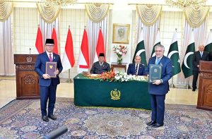President of Indonesia Prabowo Subianto and Prime Minister Muhammad Shehbaz Sharif witness exchange of MoUs/agreements in different fields of cooperation between Indonesia and Pakistan.