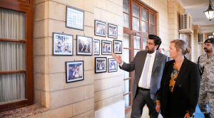 Governor of Sindh Kamran Khan Tessori is meeting Denmark's Ambassador Ms. Maja Mortensen at the Governor House