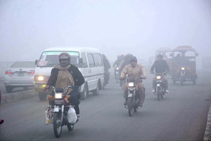 Thick fog blankets the city, creating difficulties for drivers as road visibility remains low during the early morning