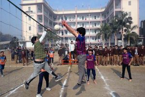Students compete in the Tug of War during the Annual Sports Gala-2025 at Peshawar Model Degree College Boys, Dalazak.