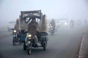 Thick fog blankets the city, creating difficulties for drivers as road visibility remains low during the early morning