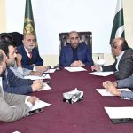 Mr. Mubashir Hassan, Principal Information Officer, along with Shafqat Abbas Khan, DG PID Lahore, holds a meeting on the welfare of the journalistic community with the governing body of Lahore Press Club under the leadership of Arshad Ansari, President LPC