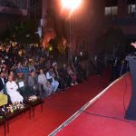 Chief Minister Sindh Syed Murad Ali Shah addresses the inauguration ceremony of the newly renovated School of Visual and Performing Arts (SOVAPA) at the Arts Council of Pakistan