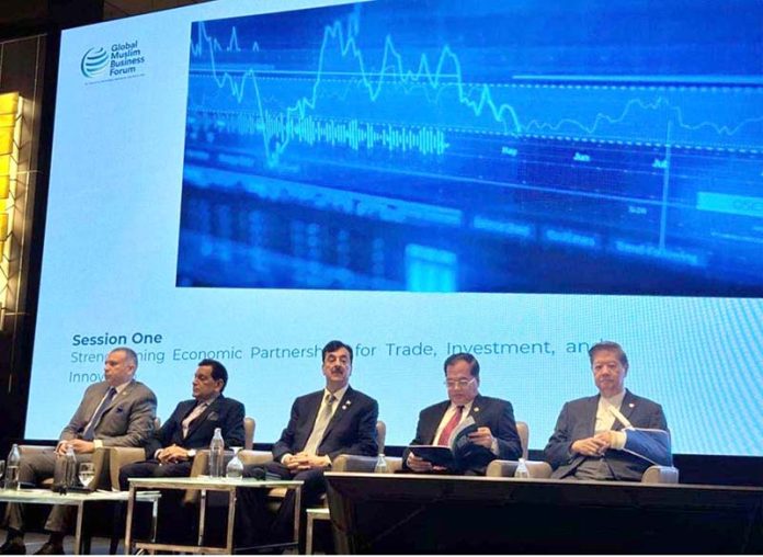 Chairman Senate of Pakistan, Syed Yousaf Raza Gilani, attending the 3rd Global Muslim Business Forum (GMBF)