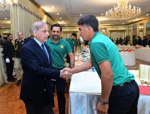 Prime Minister Muhammad Shehbaz Sharif meets members of the under-19 Pakistan Cricket Team which won the U-19 Asia Cup 2025.