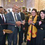 Deputy High Commissioner at the Sri Lankan High Commission, Christy Ruban, inaugurates ‘The Perennials’, an exhibition featuring works by students of the six-month drawing and painting training course at PNCA.