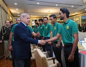 Prime Minister Muhammad Shehbaz Sharif meets members of the under-19 Pakistan Cricket Team which won the U-19 Asia Cup 2025.