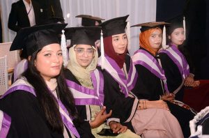 Federal Minister for National Health Services, Regulation and Coordination, Syed Mustafa Kamal, addresses the 17th Convocation Ceremony of Dadabhoy Institute of Higher Education (DIHE).