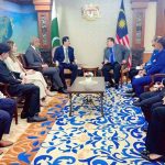 Chairman Senate of Pakistan, Syed Yousaf Raza Gilani in a meeting with Speaker of The House of Representatives of Malaysia His Excellency Tan Sri Dato' DR. Johari Bin Abdul