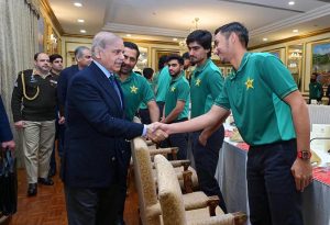 Prime Minister Muhammad Shehbaz Sharif meets members of the under-19 Pakistan Cricket Team which won the U-19 Asia Cup 2025.