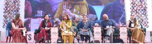 On the second day of the four-day 18th World Urdu Conference 2025, organized by the Arts Council of Pakistan, Iftikhar Arif, while expressing his views in the session titled Faiz Ahmed Faiz, also accompanied by Zahra Nigah, Salima Hashmi and Arshad Mahmood.