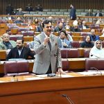 Chairman Senate, Syed Yousaf Raza Gilani addressing during joint session of Parliament at Parliament House 