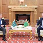 Prime Minister Muhammad Shehbaz Sharif meets President of Turkmenistan H.E. Serdar Berdimuhamedow on the sidelines of the International Forum dedicated to Peace and Trust
