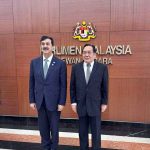 Chairman Senate of Pakistan, Syed Yousaf Raza Gilani with President of the senate of Malaysia, His Excellency Senator Dato Awang Bemee Bin Awang Ali Basah