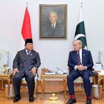 President of Indonesia H.E. Prabowo Subianto meets Prime Minister Muhammad Shehbaz Sharif.