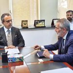Federal Minister for Power Division, Sardar Awais Ahmed Khan Leghari, meets Mr. Frederic Ribieras, CEO of GE Vernova's Hydro Power, to discuss energy initiatives