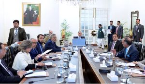 Prime Minister Muhammad Shehbaz Sharif chairs a meeting on relief activities in the areas of Sri Lanka affected by Cyclone Ditwah