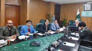 Federal Minister for National Food Security and Research, Rana Tanveer Hussain, chairing the first meeting of the National Wheat Oversight Committee under the Interim National Wheat Policy 2025-26