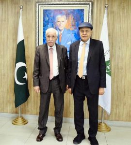 Federal Minister for Board of Investment, Qaiser Ahmed Sheikh, holds an important meeting with Mr. Tariq Rafi (Sitara-e-Imtiaz) in the federal capital.