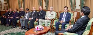 Speaker National Assembly, Sardar Ayaz Sadiq, along with a parliamentary delegation, meets Vice President of the Maldives, Hussain Mohamed Latheef, in Male