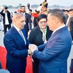 Prime Minister Muhammad Shehbaz Sharif receives the President of Kyrgyzstan, Sadyr Nurgojo uulu Japarov