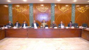 Minister for Planning, Development & Special Initiatives and Deputy Chairman of the Planning Commission, Ahsan Iqbal, convening the Central Development Working Party (CDWP). APP/ABB