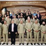 Field Marshal Syed Asim Munir, NI (M), HJ, COAS & CDF, visited the National Defence University (NDU), where he was briefed by panel of civil and military participants of ongoing National Security and War Course on their academic perspective about challenges to national security and imperatives for overcoming them.