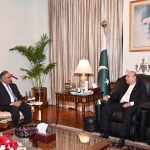 President Asif Ali Zardari meeting Ambassador Sohail Mahmood, Secretary General-Designate of the Developing Eight Organization (D-8), at Aiwan-e-Sadr.
