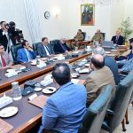 Government team which led the privatisation of the national flag carrier meets with Prime Minister Muhammad Shehbaz Sharif.