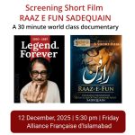 Sadequain Foundation to screen short film on Legendary Artist Sadequain on Dec 12
