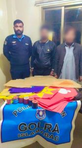 13 Kite flyers & sellers in handcuffs as ICT Police seize large stock of kites & metal string