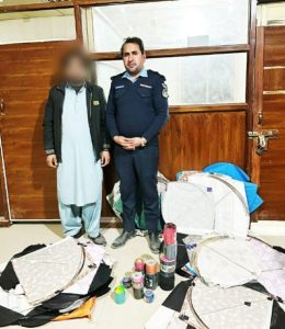 13 Kite flyers & sellers in handcuffs as ICT Police seize large stock of kites & metal string